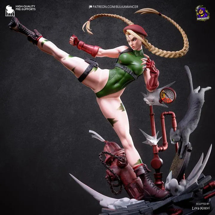Killer Bee Cammy 251mm Statue Kit by Bulkamancer |Resin Model Kit Unpainted | Anime Figure Garage Kit 1/8 Scale Mini