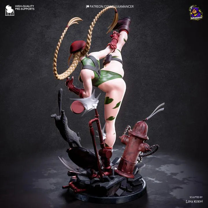 Killer Bee Cammy 251mm Statue Kit by Bulkamancer |Resin Model Kit Unpainted | Anime Figure Garage Kit 1/8 Scale Mini