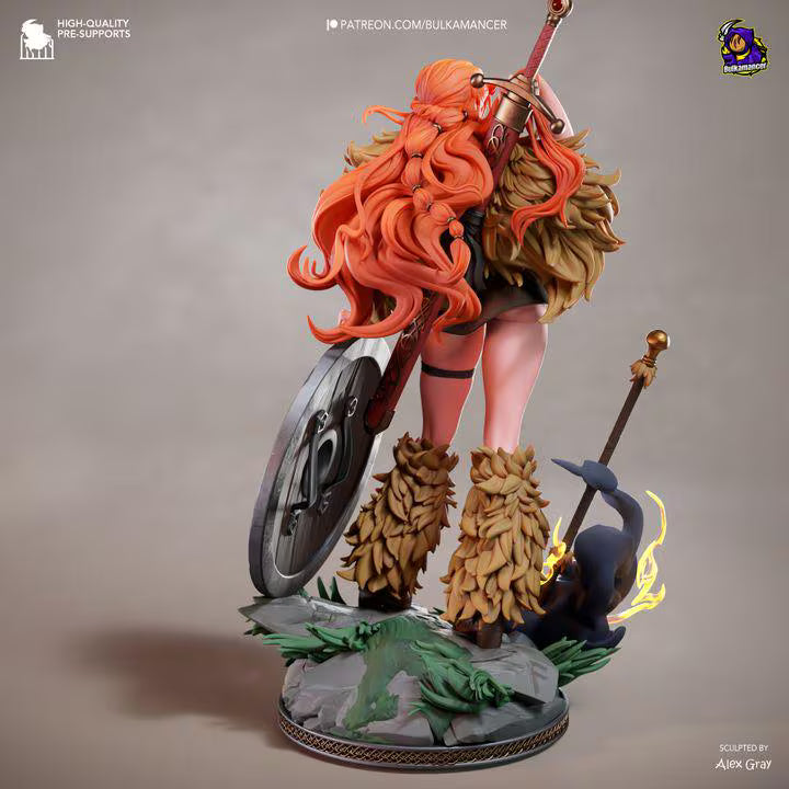 Elbaf Nami Statue Kit | One Piece Viking Nami Resin Model Unpainted (276mm)