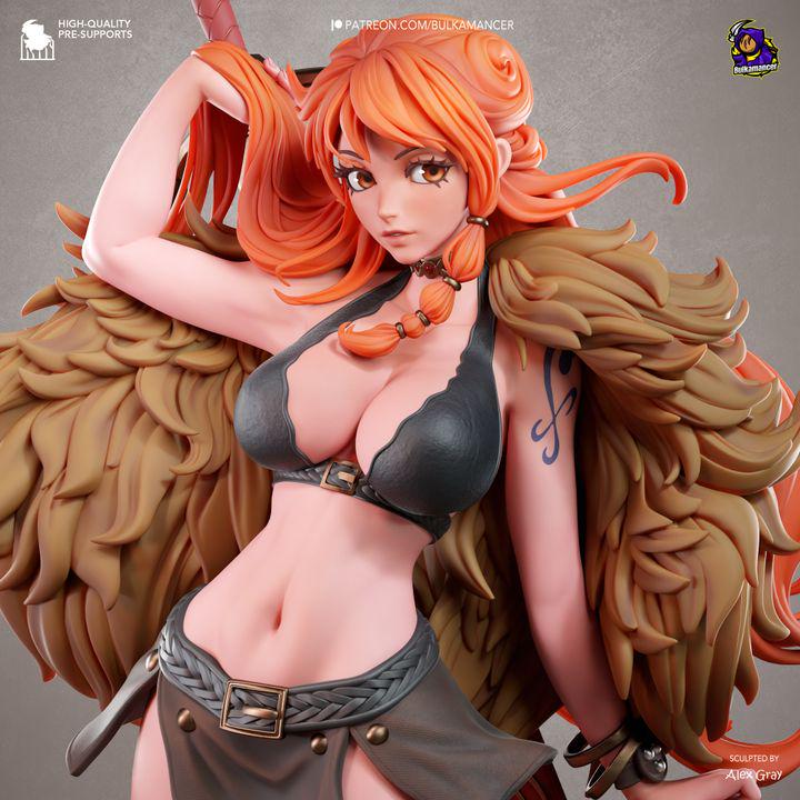 Elbaf Nami Statue Kit | One Piece Viking Nami Resin Model Unpainted (276mm)
