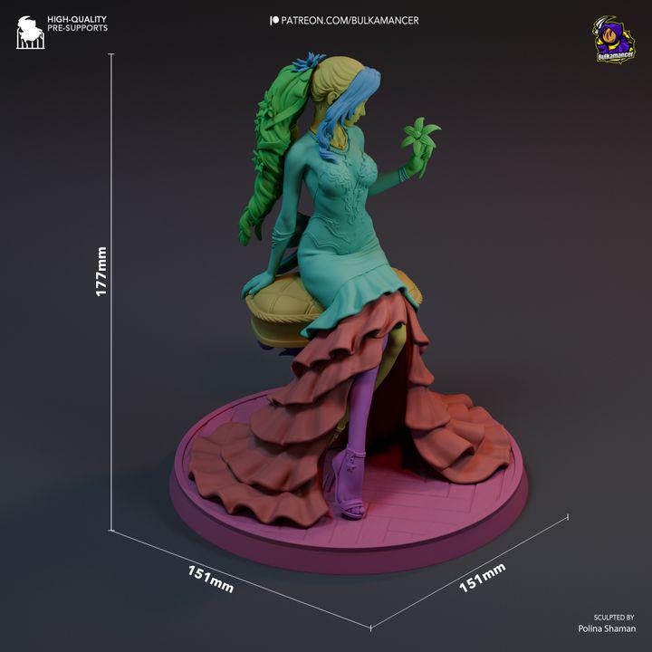 Aerith Gainsborough Statue Kit | Final Fantasy Flower Peddler Resin Model (177mm)