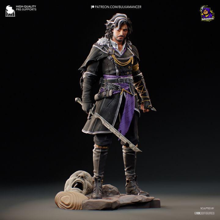 Verso Statue Kit | Clair Obscur Expedition 33 Resin Model | Dark Fantasy Gaming Decor