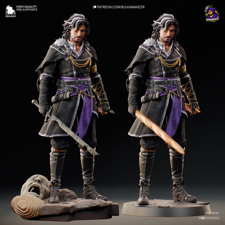 Verso Statue Kit | Clair Obscur Expedition 33 Resin Model | Dark Fantasy Gaming Decor