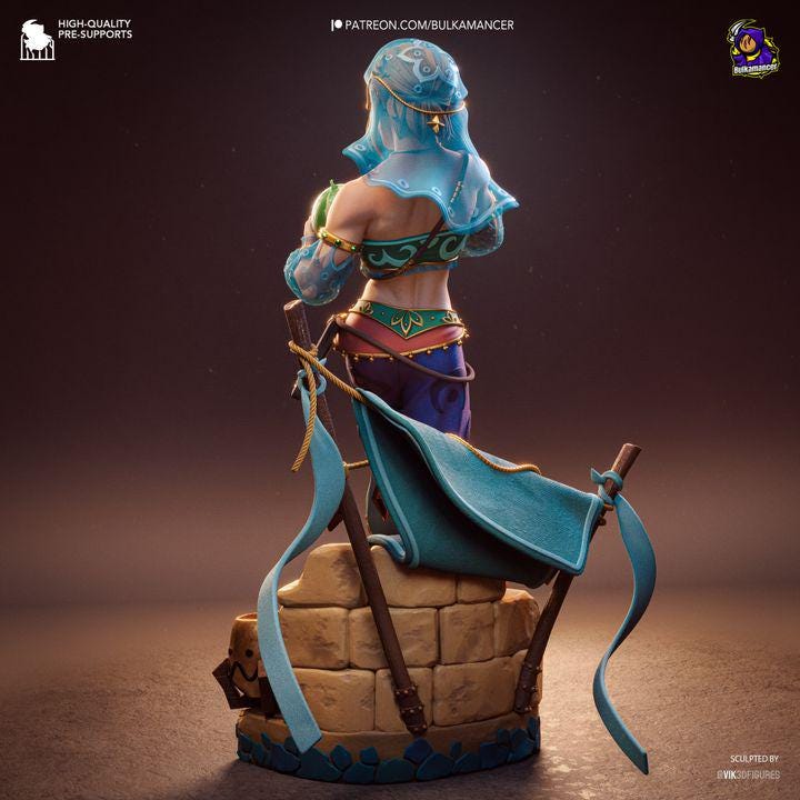 Gerudo Link Resin Statue | Breath of the Wild Unpainted Model (233mm, 1/8 Scale)