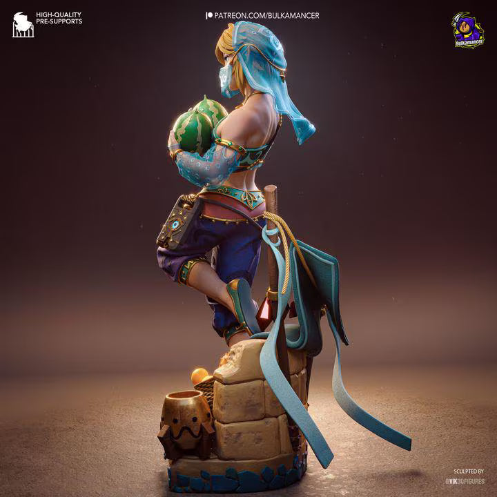 Gerudo Link Resin Statue | Breath of the Wild Unpainted Model (233mm, 1/8 Scale)