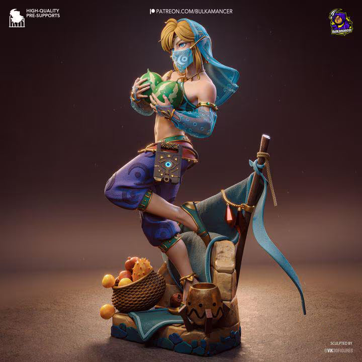 Gerudo Link Resin Statue | Breath of the Wild Unpainted Model (233mm, 1/8 Scale)