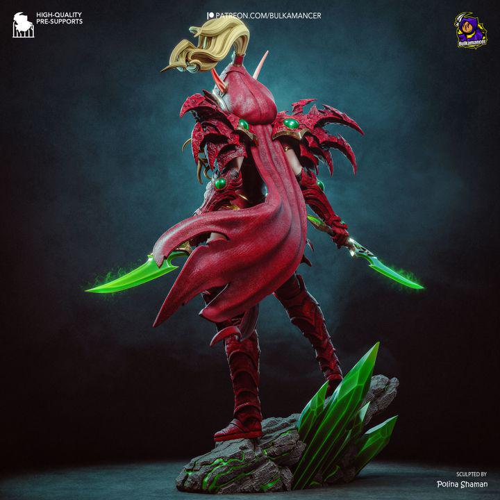 Valeera Sanguinar Crimson Champion Resin Statue |Bulkamancer