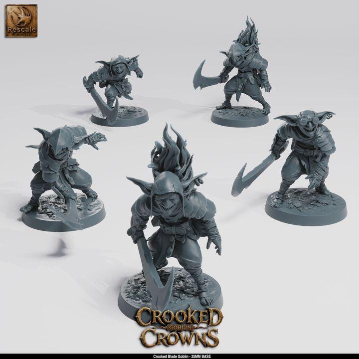 Goblin Skirmishers Warband – 25mm Base Horde | Crooked Crowns