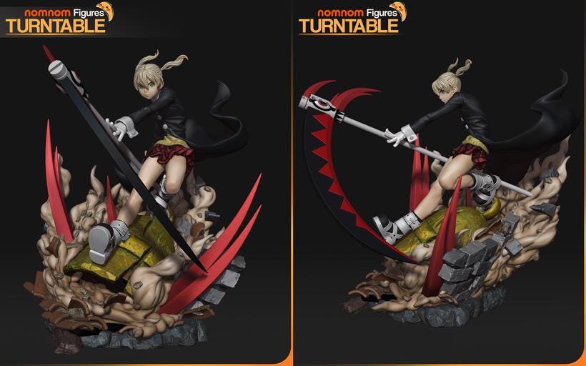 Maka Albarn - Scythe Meister Statue Kit – 1:10 Scale Display Figure & Miniature | Nomnom Figures