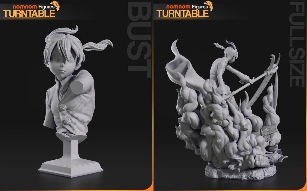 Maka Albarn - Scythe Meister Statue Kit – 1:10 Scale Display Figure & Miniature | Nomnom Figures