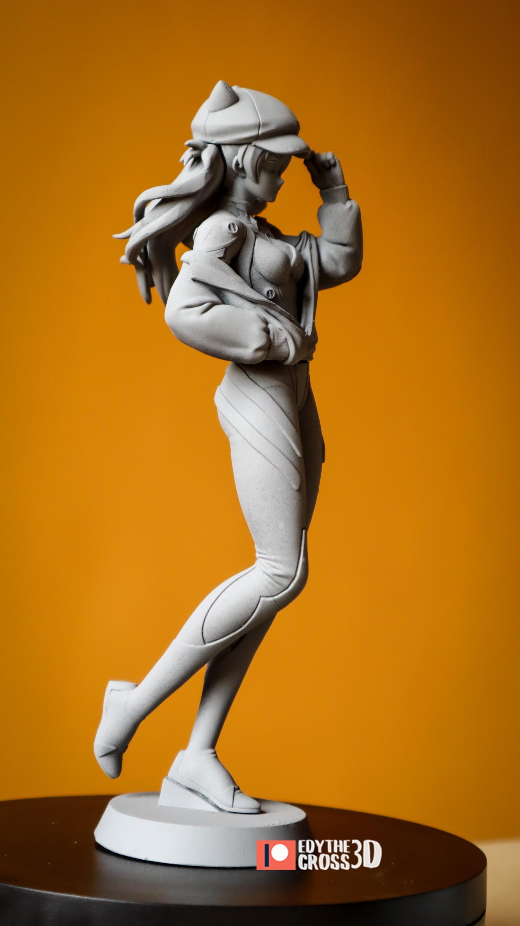 Asuka Langley Soryu Eva Red Plugsuit Pilot Statue Kit – 1:10 Scale Display Figure | Nomnom Figures