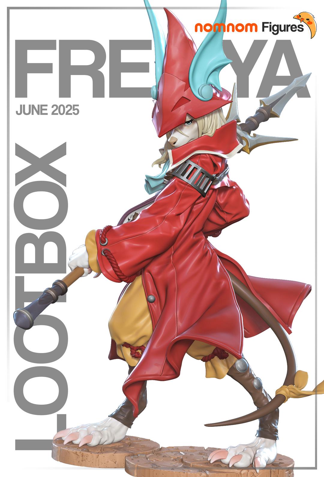 Freya- Dragon Knight Spear Statue – 1:10 Scale Display Figure & Mini | Nomnom
