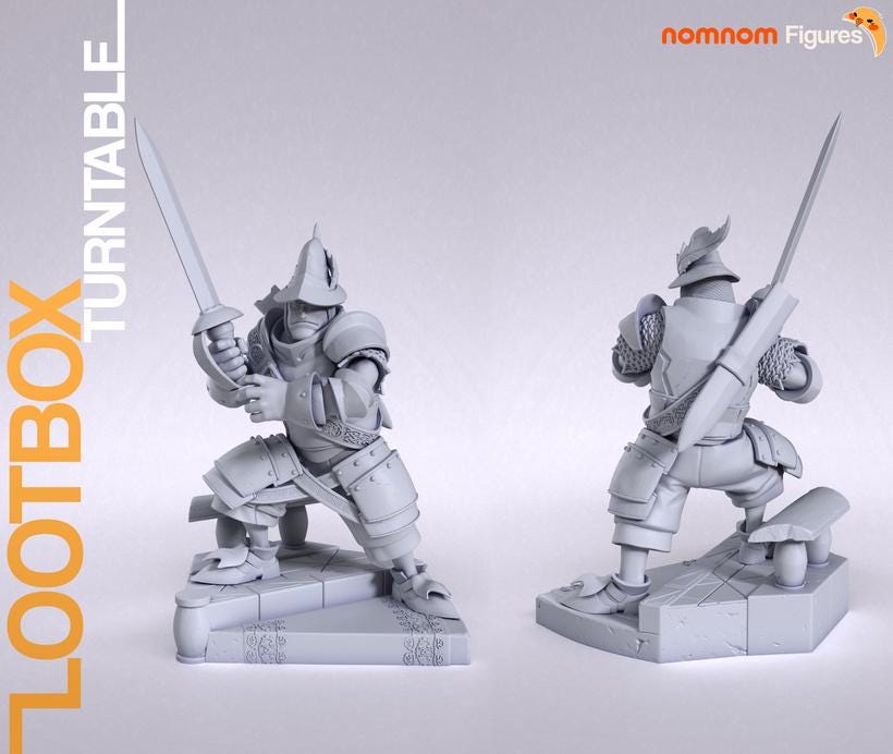 Steiner Knight Heavy Armor Statue – 1:10 Scale Display Figure & Mini | Nomnom