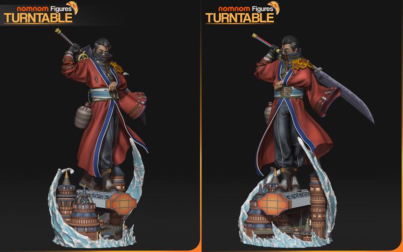 Legendary Guardian Auron (Final Fantasy X) – 3D Resin Model Kits, Bust & Custom Painted Masterpiece