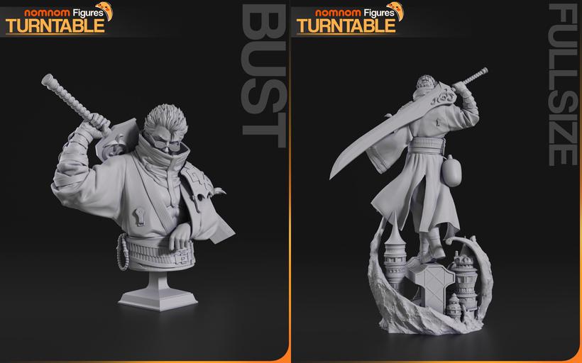 Legendary Guardian Auron (Final Fantasy X) – 3D Resin Model Kits, Bust & Custom Painted Masterpiece