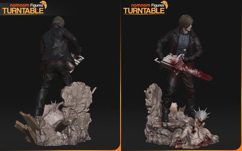 Resident Evil Leon S. Kennedy (Chainsaw Variant) – 3D Resin Model Kits, Bust & Painted Options