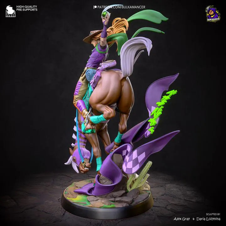 Gyro Zeppeli 385mm Statue | Bulkamancer JoJo Steel Ball Run Resin Model Kit Made to Order