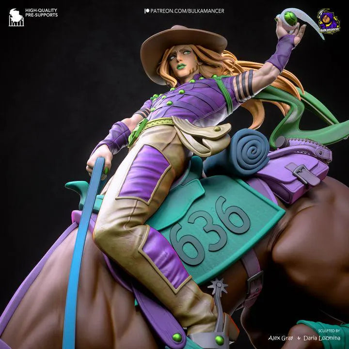 Gyro Zeppeli 385mm Statue | Bulkamancer JoJo Steel Ball Run Resin Model Kit Made to Order