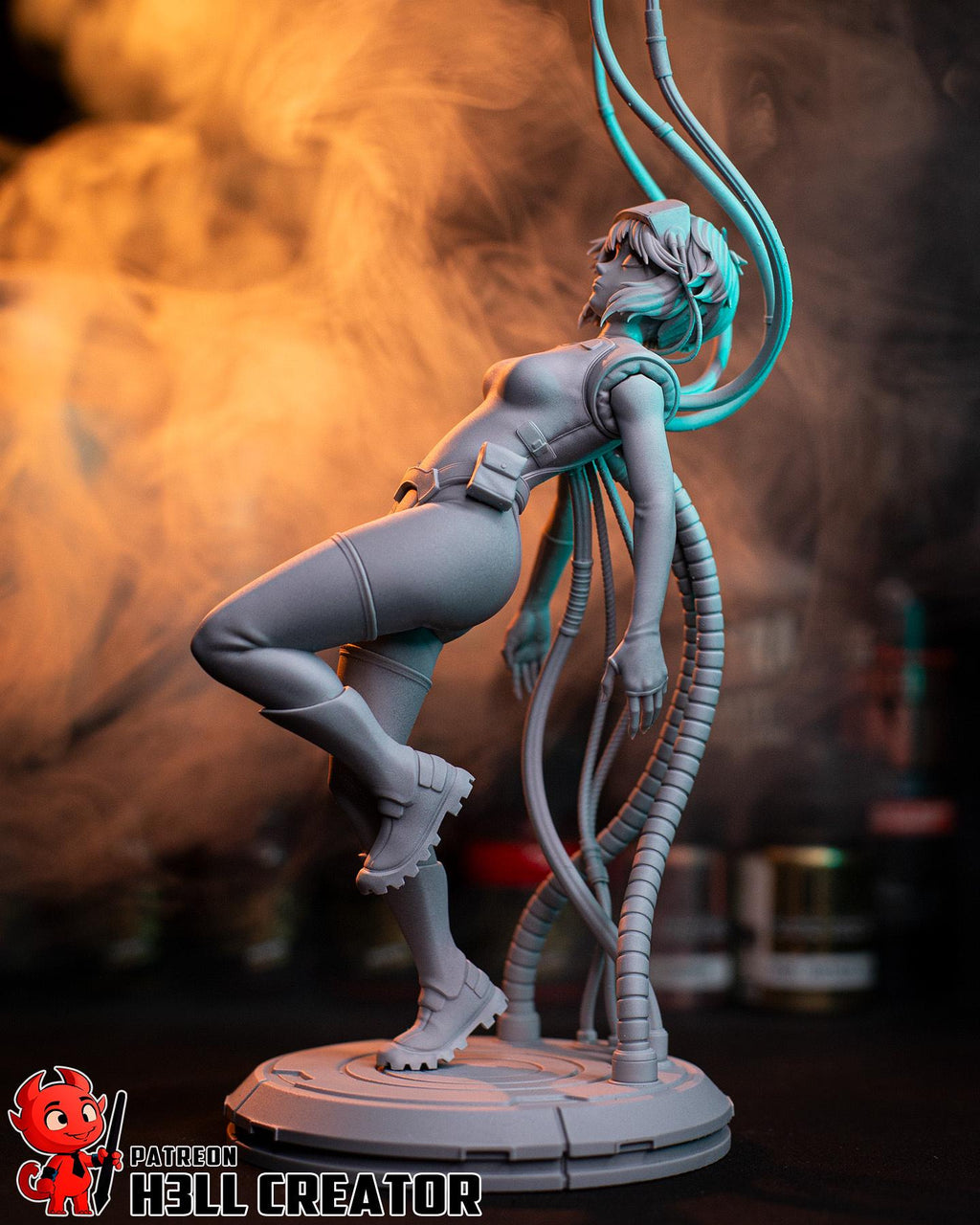 Motoko Kusranagi Cyberpunk Cyborg Major | 1:10 Scale 221mm Sci-Fi Anime Resin Statue