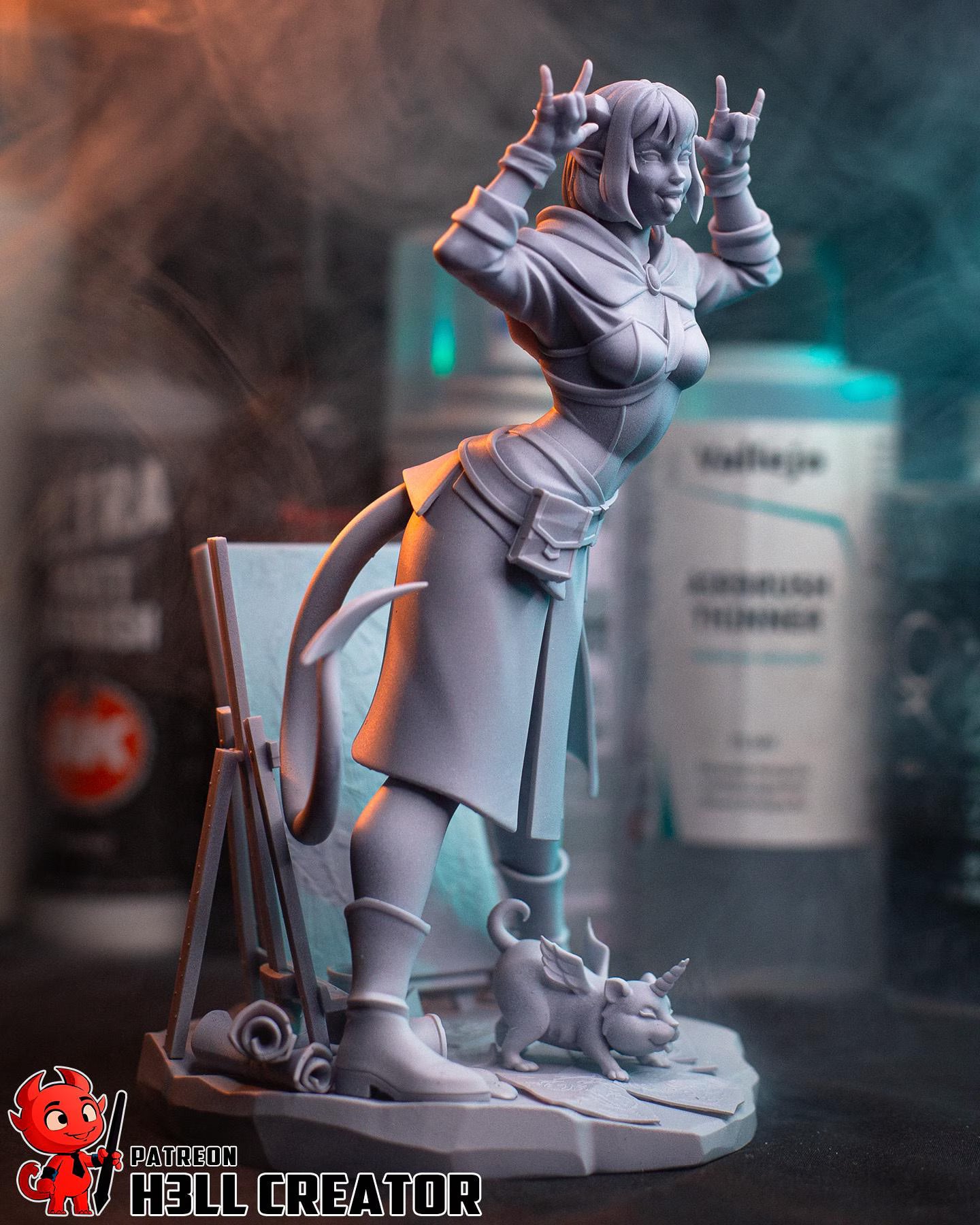 Jester Lavorre Mighty Nein Statue | 1:10 Critical Role Fan Art Diorama, 16K Resin