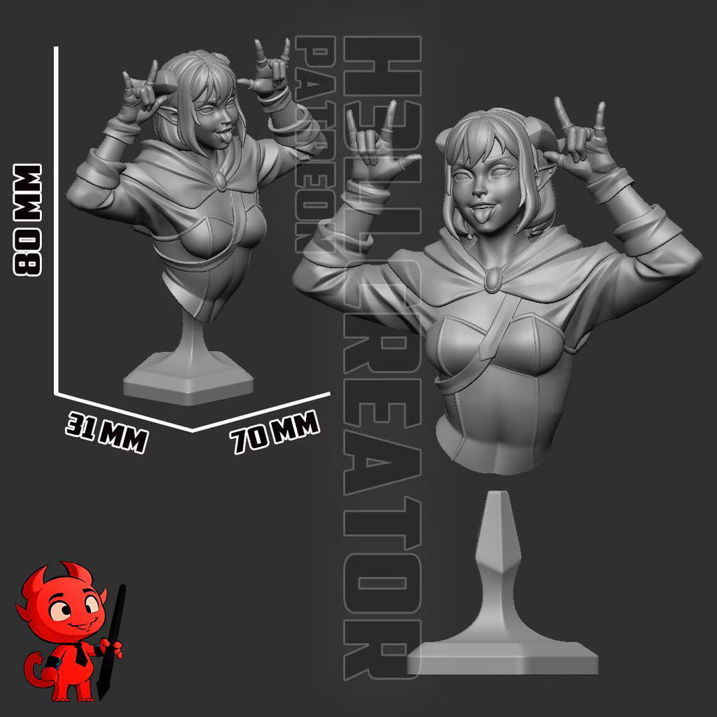 Jester Lavorre Mighty Nein Statue | 1:10 Critical Role Fan Art Diorama, 16K Resin