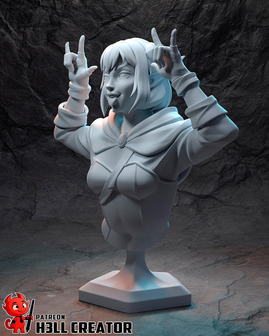 Jester Lavorre Mighty Nein Statue | 1:10 Critical Role Fan Art Diorama, 16K Resin
