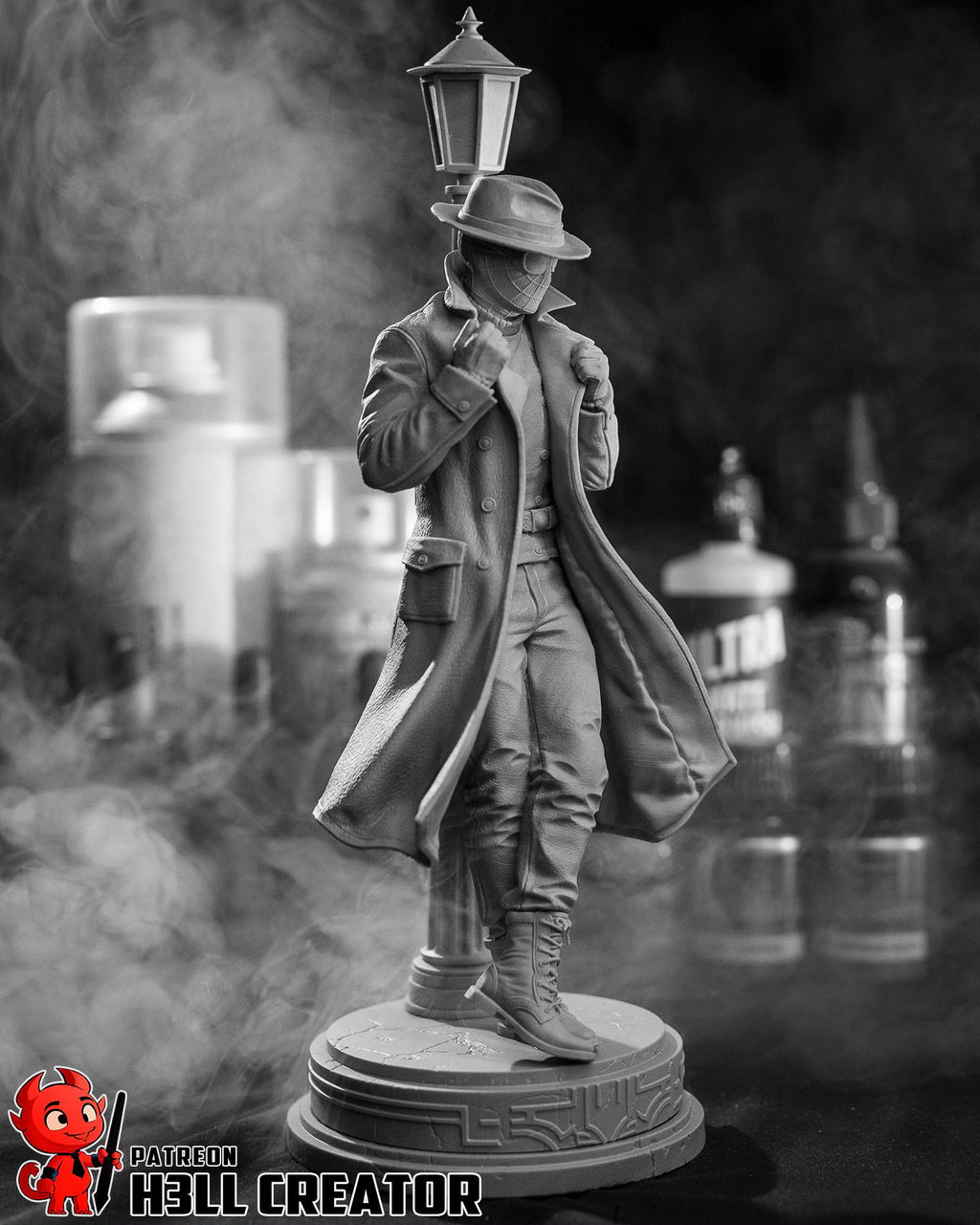 Spider-Man Noir Statue 1:10 Scale | 16K Ultra Detail Resin Figure | Marvel Spider-Verse Fan Art Collectible