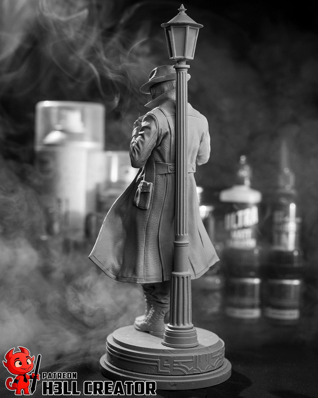 Spider-Man Noir Statue 1:10 Scale | 16K Ultra Detail Resin Figure | Marvel Spider-Verse Fan Art Collectible