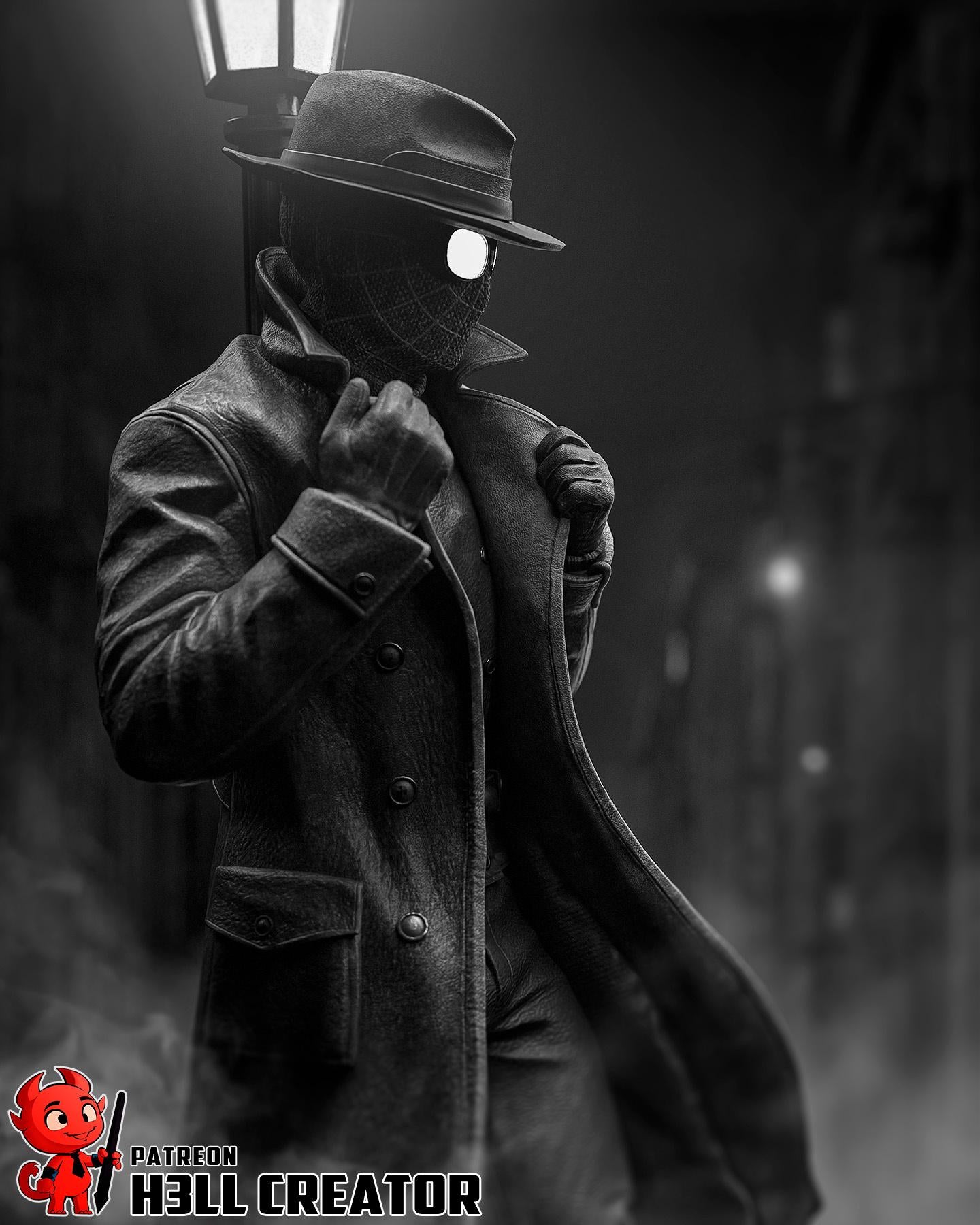 Spider-Man Noir Statue 1:10 Scale | 16K Ultra Detail Resin Figure | Marvel Spider-Verse Fan Art Collectible