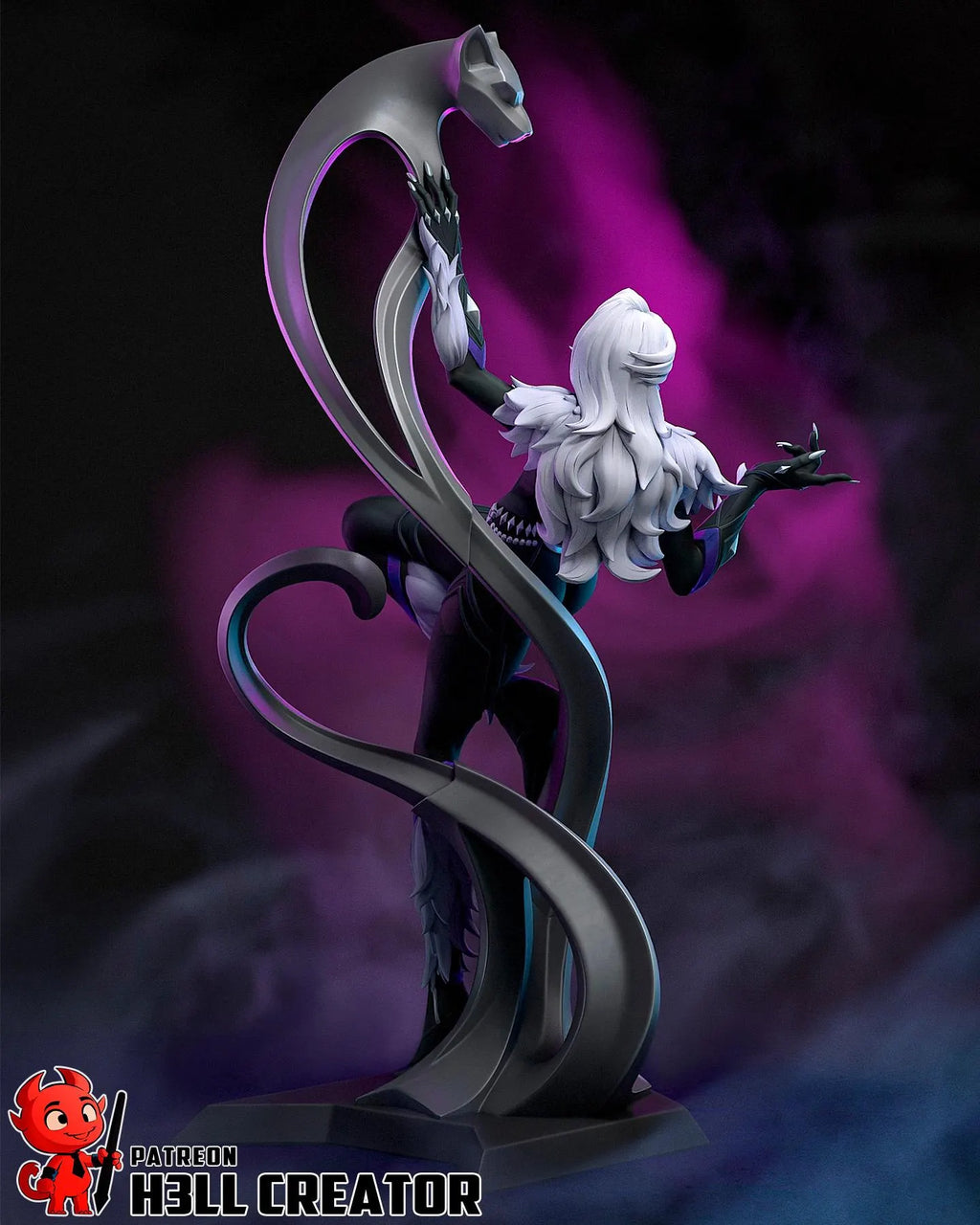 Black Cat Statue 1:10 Scale | 16K Ultra Detail Resin Figure | Marvel Rivals Fan Art Spider-Verse Collectible