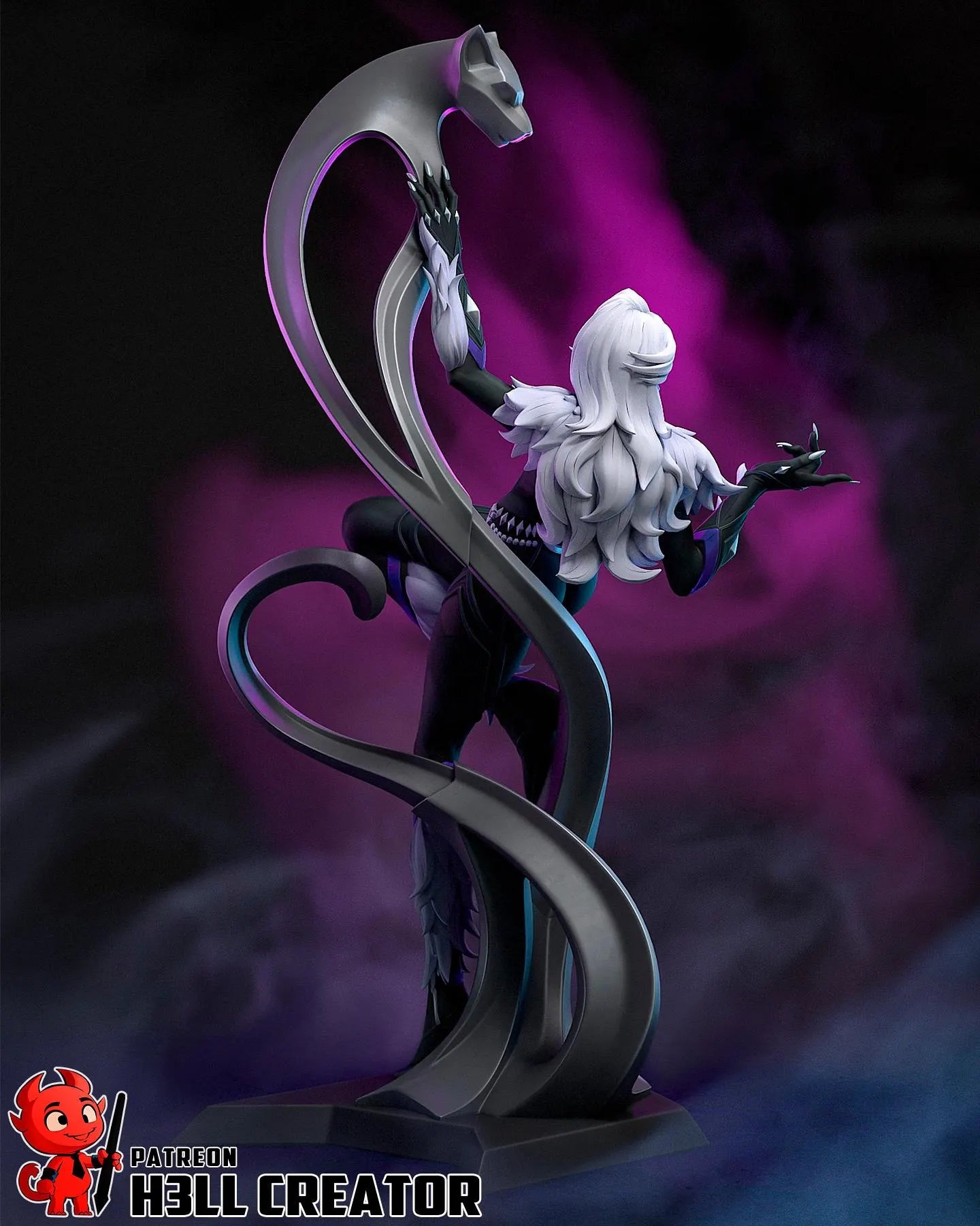 Black Cat Statue 1:10 Scale | 16K Ultra Detail Resin Figure | Marvel Rivals Fan Art Spider-Verse Collectible