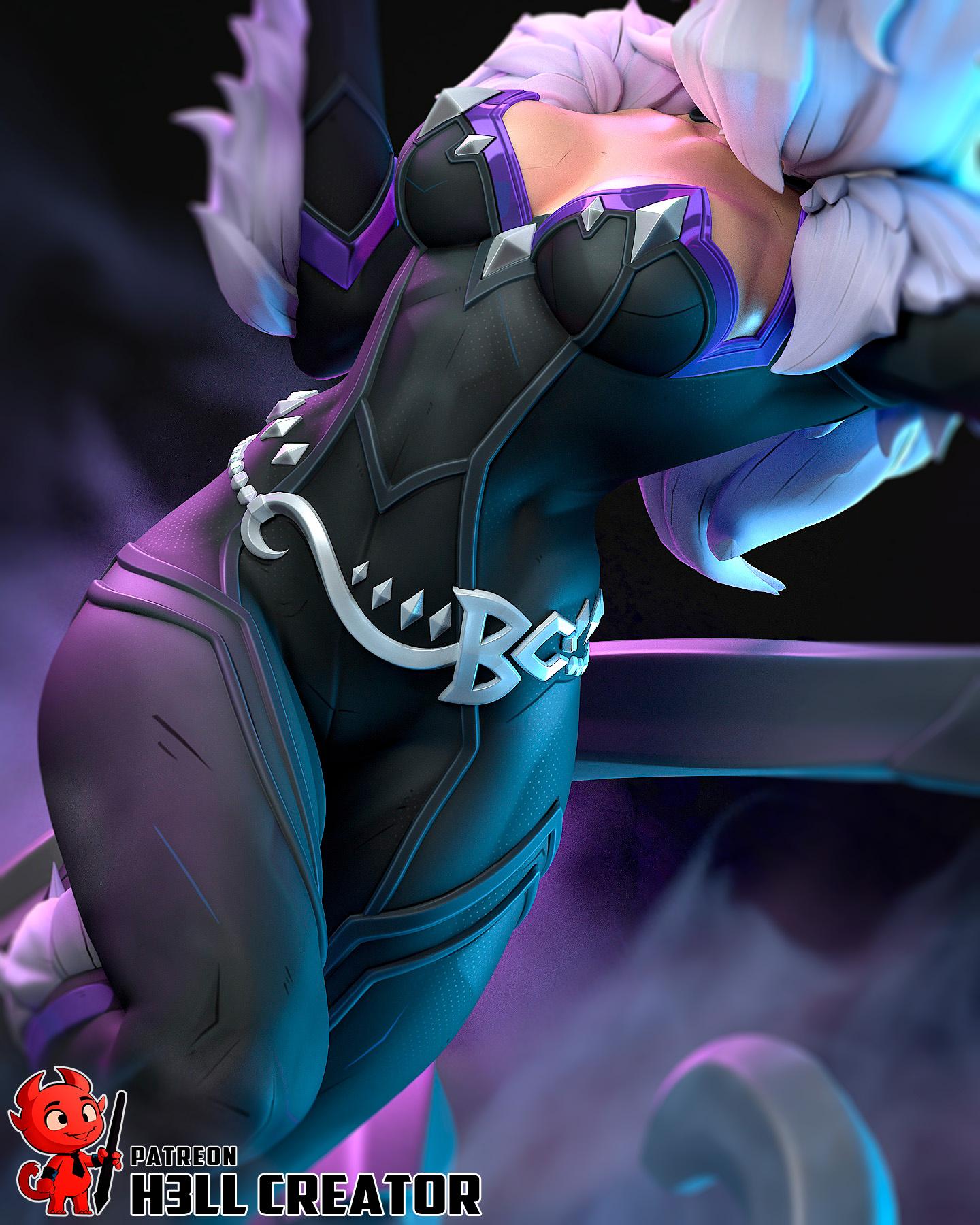 Black Cat Statue 1:10 Scale | 16K Ultra Detail Resin Figure | Marvel Rivals Fan Art Spider-Verse Collectible