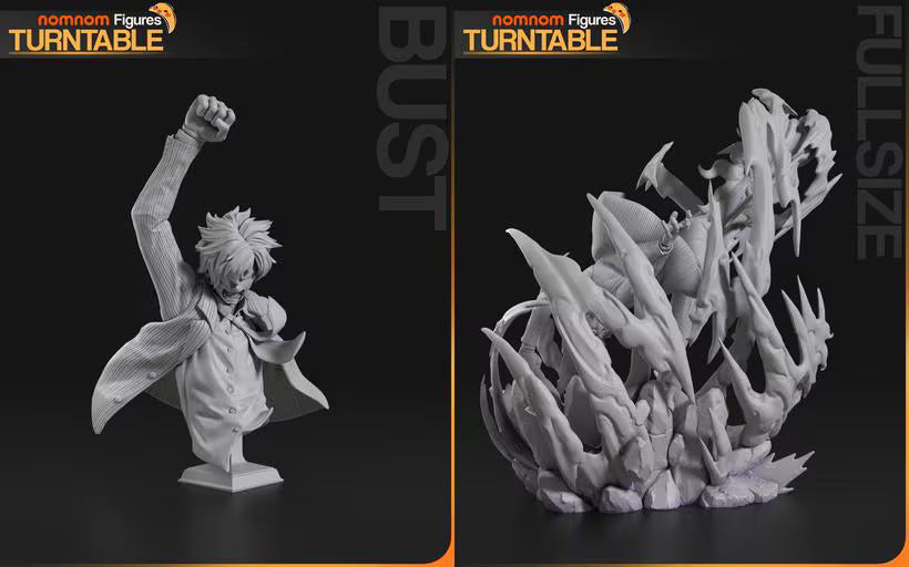 Straw Hat Cook Dynamic Kick Statue – Anime Resin Model Kit, Nomnom Figures