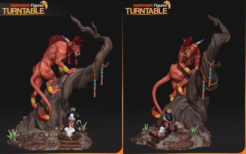 Red XIII Beast Warrior Statue | Final Fantasy VII Resin Model Kit (1:10 Scale)
