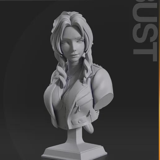 Aerith Gainsborough Statue | Final Fantasy VII Resin Model | 1:10 Scale or Miniature