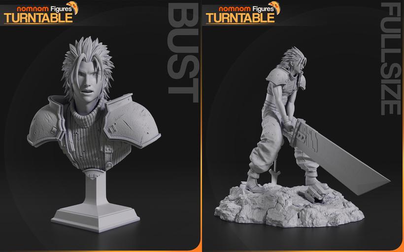 Zack Fair Statue | Final Fantasy VII Resin Model | 19-Part Kit, Battle Pose