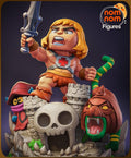 Chibi He-Man Battle Cat Resin Statue | Masters of the Universe Fan Art (Unpainted Kit)