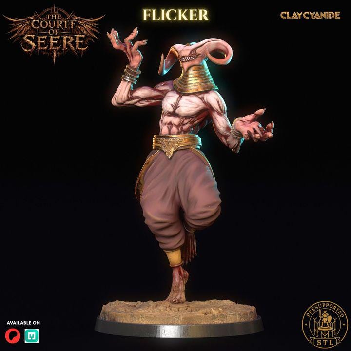 The Court of Seere- Tabletop rpg miniatures- Boss encounter set