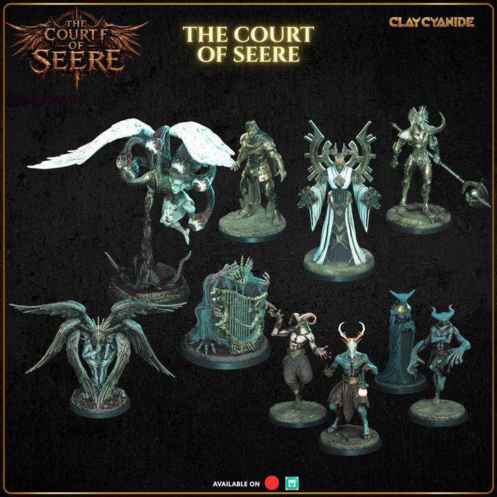The Court of Seere- Tabletop rpg miniatures- Boss encounter set