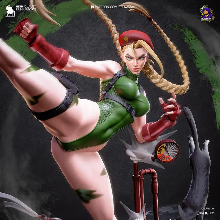 Killer Bee Cammy 251mm Statue Kit by Bulkamancer |Resin Model Kit Unpainted | Anime Figure Garage Kit 1/8 Scale Mini