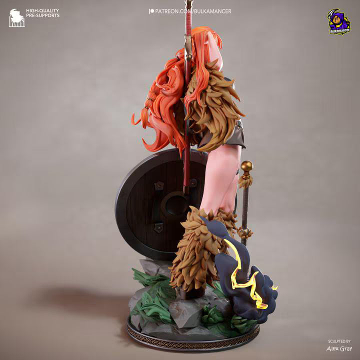 Elbaf Nami Statue Kit | One Piece Viking Nami Resin Model Unpainted (276mm)