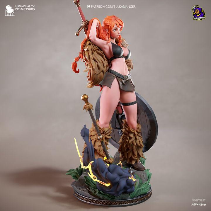 Elbaf Nami Statue Kit | One Piece Viking Nami Resin Model Unpainted (276mm)