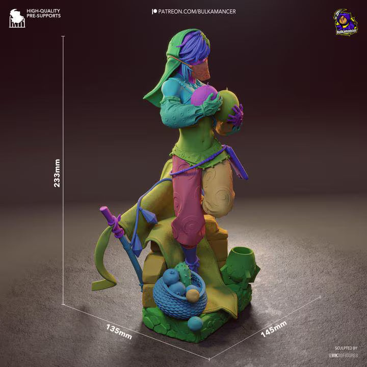 Gerudo Link Resin Statue | Breath of the Wild Unpainted Model (233mm, 1/8 Scale)