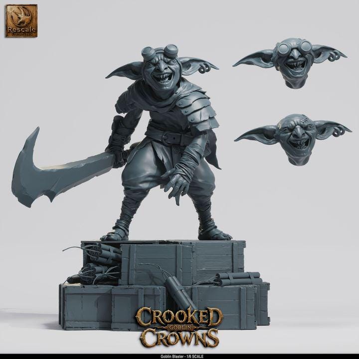 Goblin Blaster XL 20cm Display Figure | Rescale Miniatures Painter's Edition