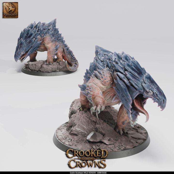 Goblin Buletteers Landshark Cavalry – 50mm Base Squad | Crooked Crowns