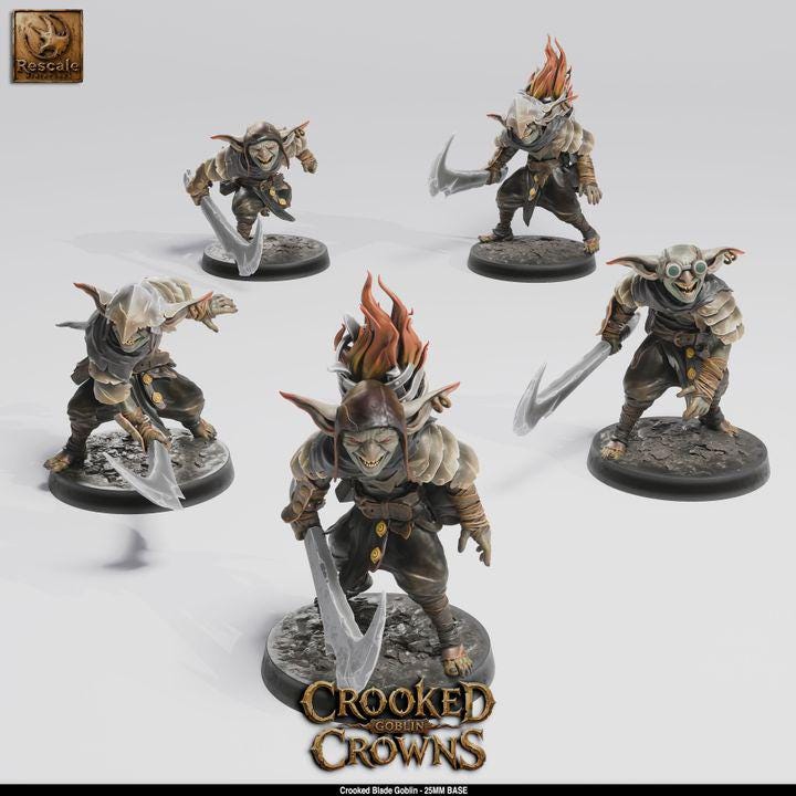 Goblin Skirmishers Warband – 25mm Base Horde | Crooked Crowns