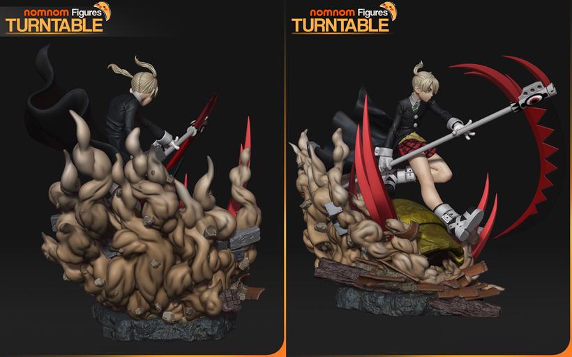 Maka Albarn - Scythe Meister Statue Kit – 1:10 Scale Display Figure & Miniature | Nomnom Figures