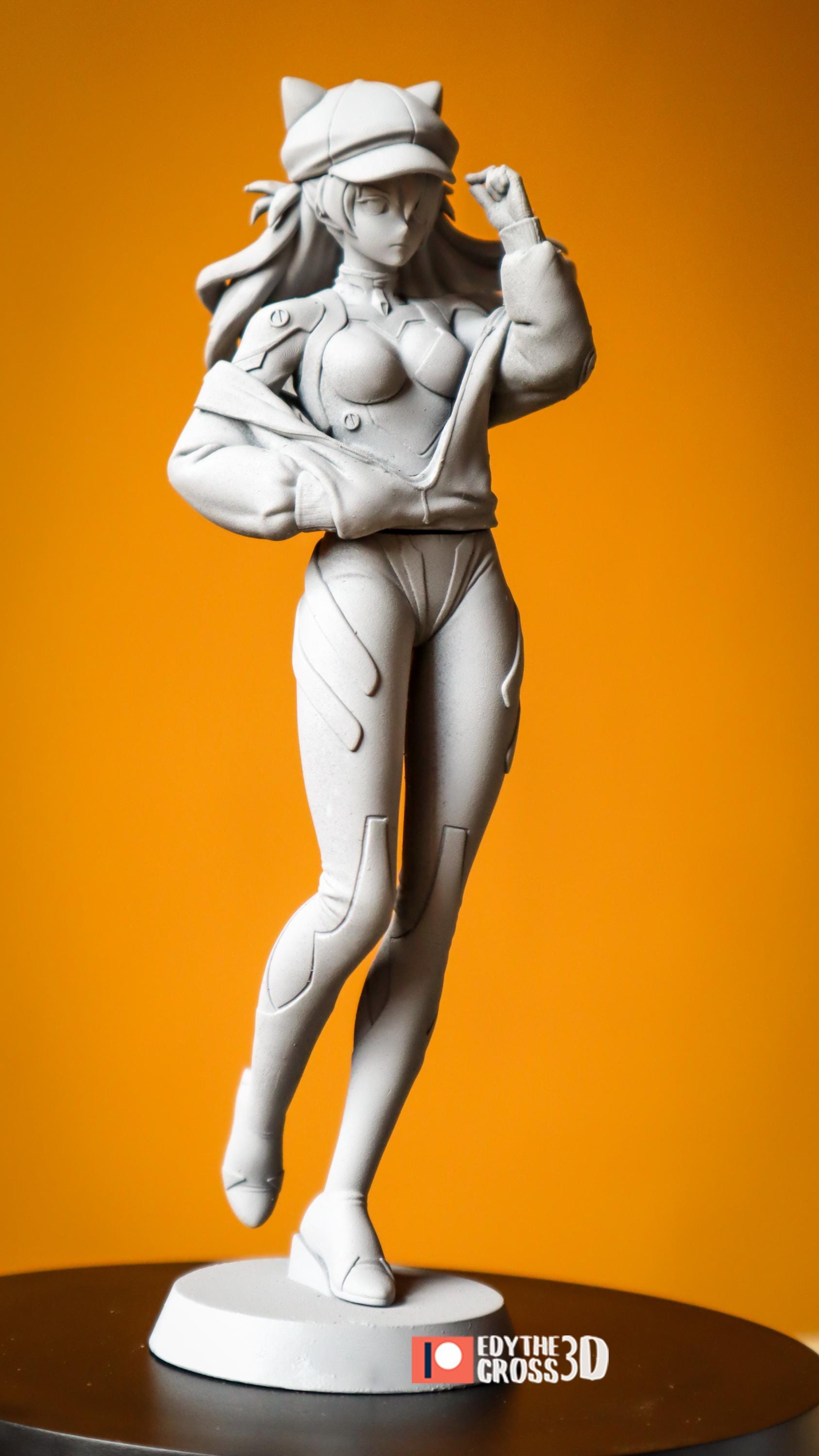 Asuka Langley Soryu Eva Red Plugsuit Pilot Statue Kit – 1:10 Scale Display Figure | Nomnom Figures