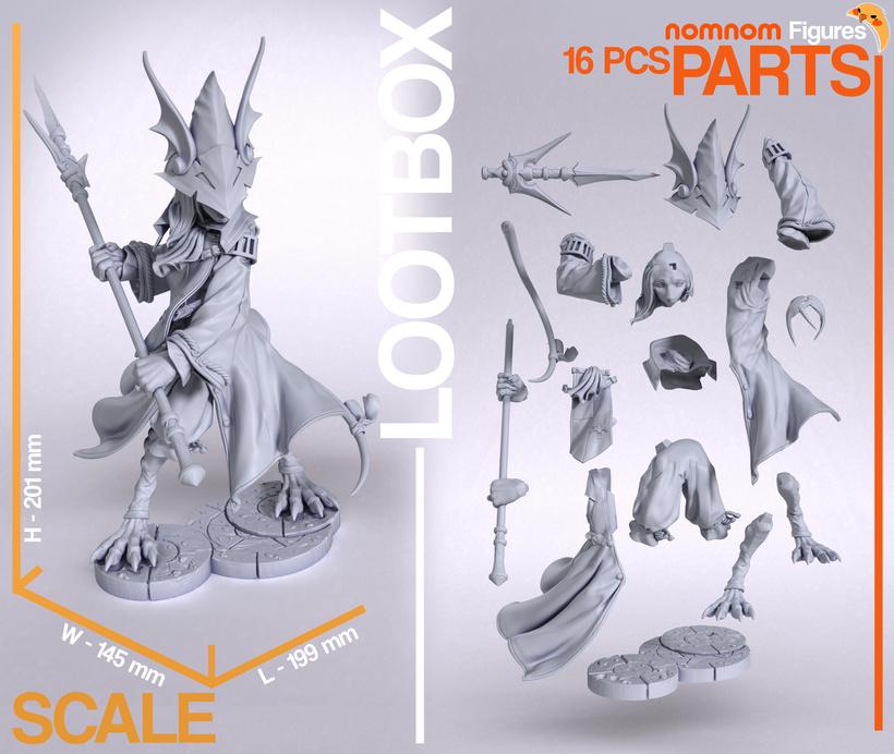 Freya- Dragon Knight Spear Statue – 1:10 Scale Display Figure & Mini | Nomnom