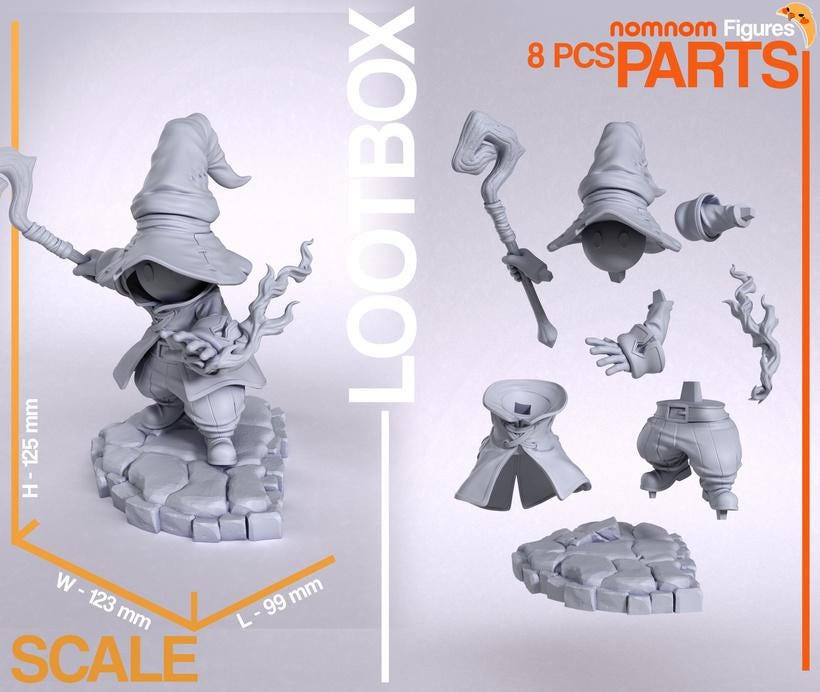 Vivi Mage Black Magic Statue – 1:10 Scale Display Figure & Mini | Nomnom